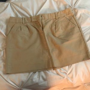 Khaki mini skirt
